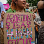 An abortion rights advocate in the west