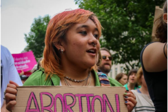 An abortion rights advocate in the west