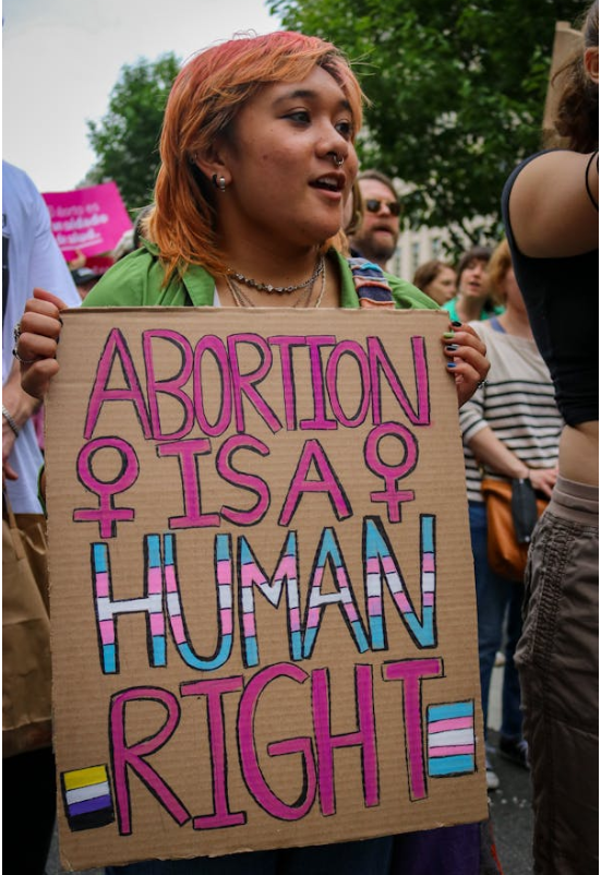 An abortion rights advocate in the west