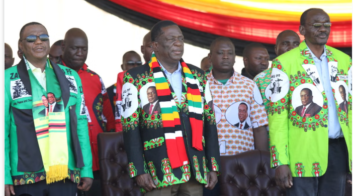 President Emmerson Mnangagwa and high core members of the ruling ZANU-PF