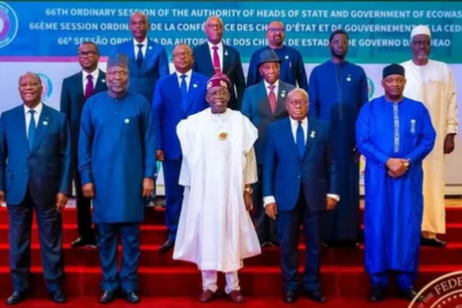 Current and past West African leaders assembled in Abuja, Nigeria in 2024 for an ECOWAS Conference