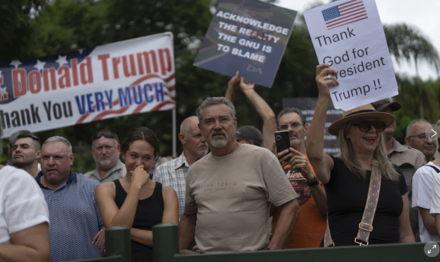 Some of the White South Africans supporting Trump