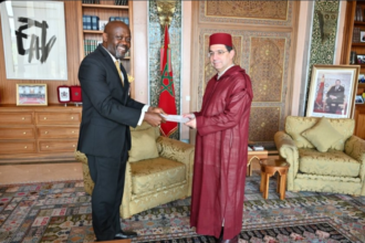 Ambassador Johnson presented copies of his Letters of Credence to Moroccan Foreign Minister, H.E. Nasser Bourita