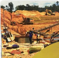 Gold Mining Area in Ghana