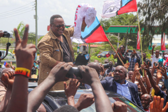 Tanzania opposition leader Tundu Lissu is received by his supporters upon his return from exile on January 25, 2023