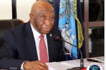 President Joseph Nyuma Boakai speaks during cabinet meeting
